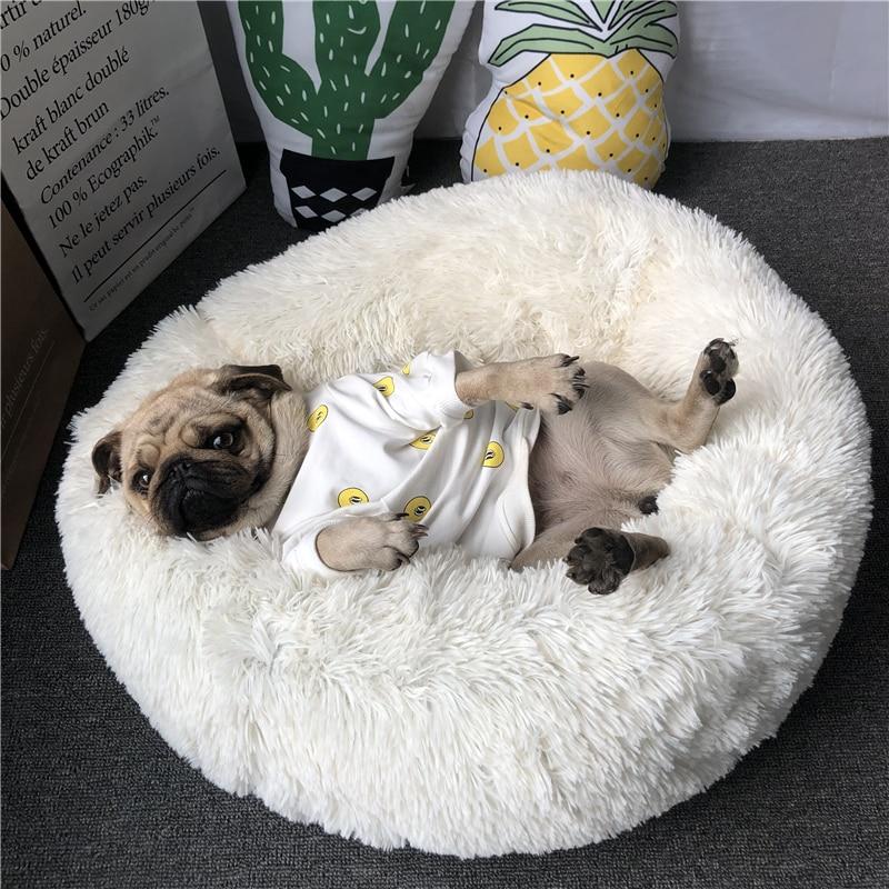 round pet bed